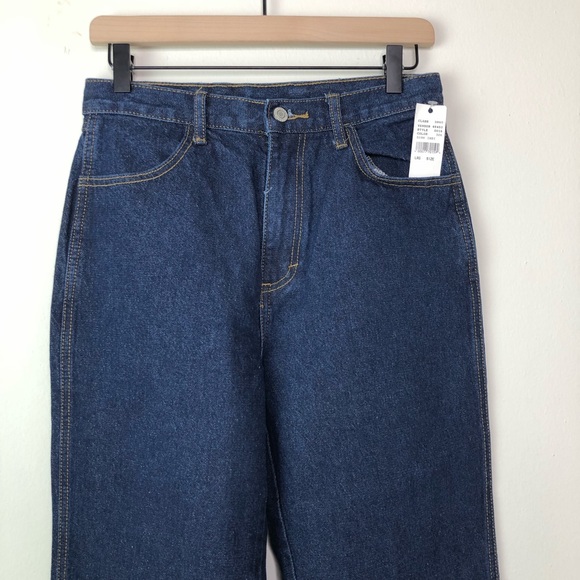 Brandy Melville High Rise Raw Hem Ankle Crop Jeans - Picture 2 of 6